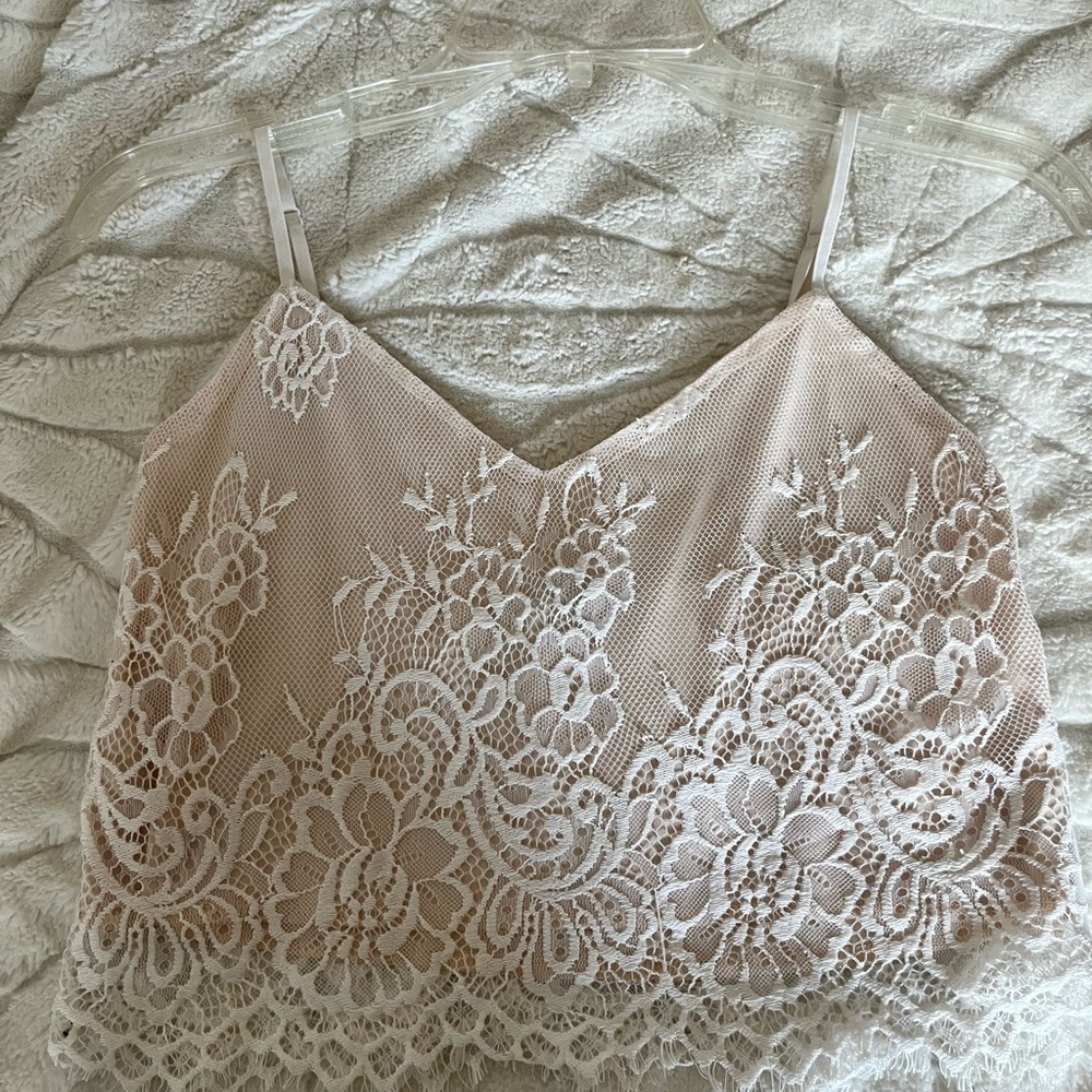 Charlotte Russe lace tank top
